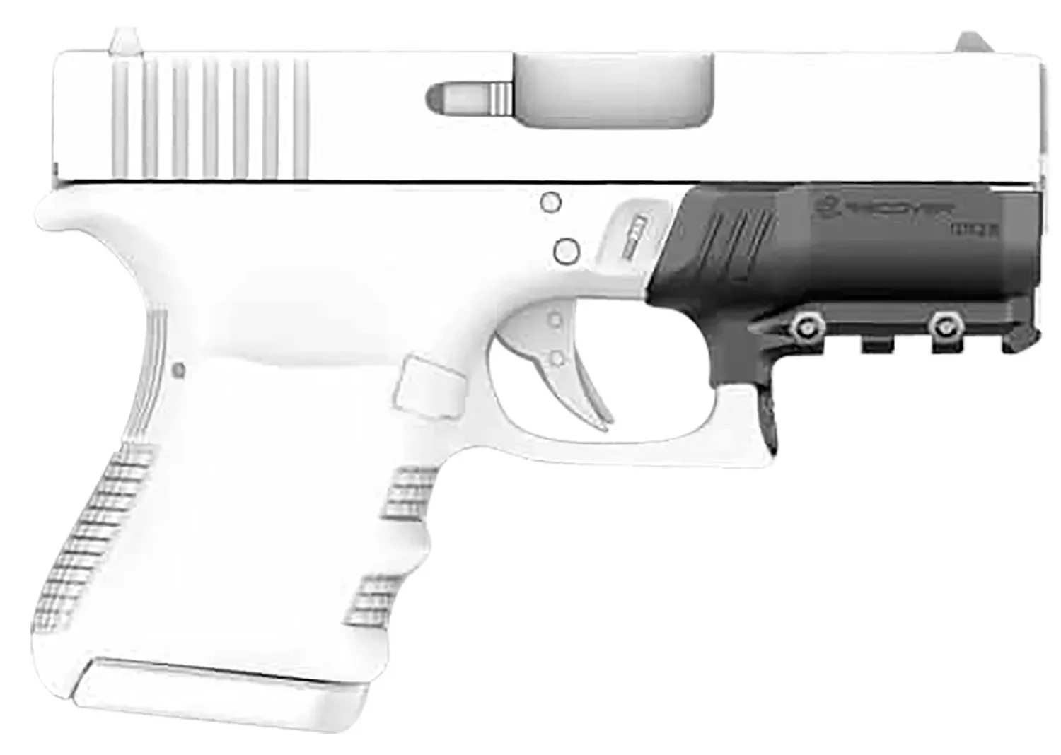 Recover Tactical Rail AdapterBlack Polymer Picatinny for Glock 26 Gen 1-5