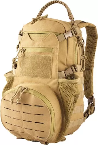 Red Rock Ambush Pack Coyote – W/ Collapsilbe Mesh Gear Pockt
