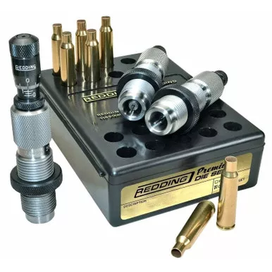 REDDING Premium Deluxe Die Sets for Rifle Cartridges w/STD Micrometer