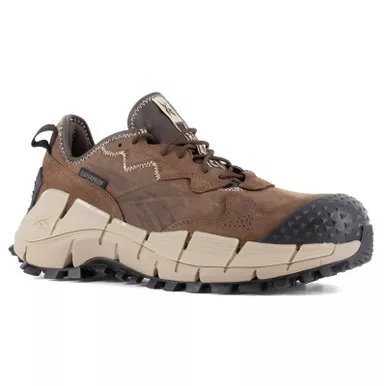 REEBOK Men's Zig Kinetica Edge II Composite Toe Brown Waterproof Work Shoes (RB3020)