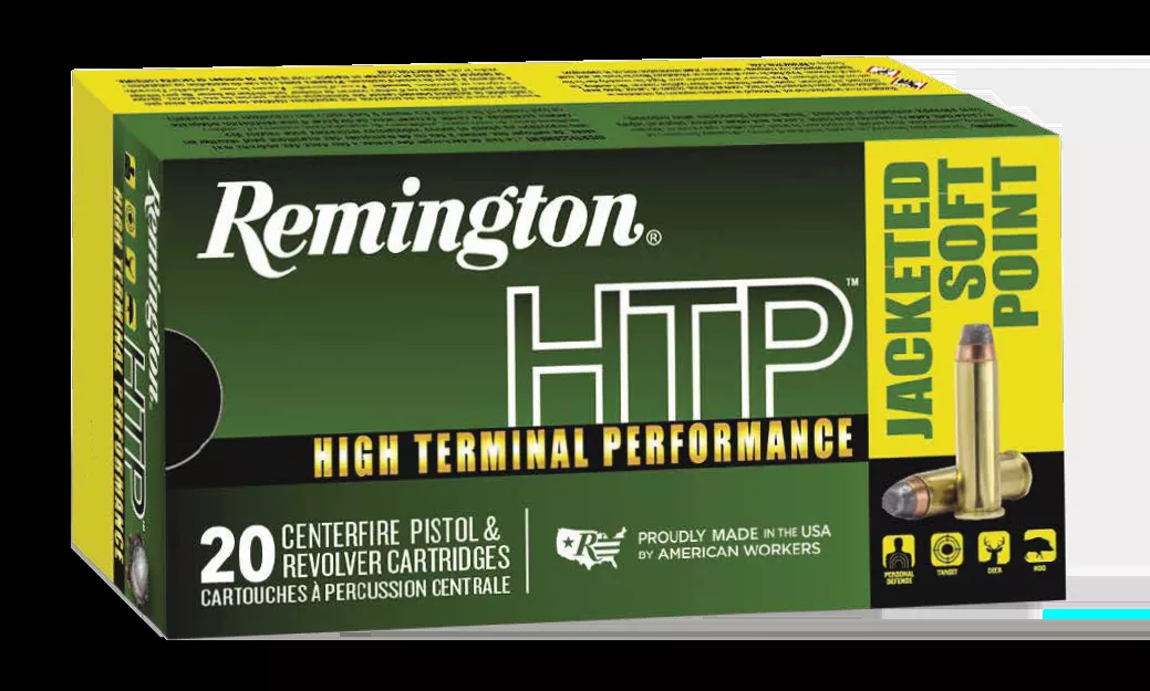 Remington Ammunition HTP44 Rem Mag 240 gr Jacketed Soft Point (JSP) 20 Bx/ 25 Cs
