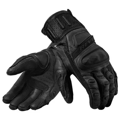 REV'IT! Men's Cayenne 2 Black Riding Gloves (FGS186-1010)