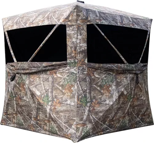 Rhino Ground Blind Rb140 3-man – 58″x58″ Floor 150d Rt Edge