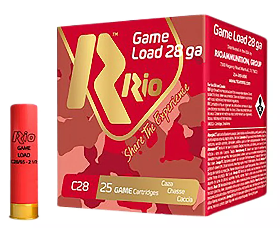 Rio Ammunition Game Load Heavy Field 28 Ga 2.75" 1 oz #7.5 Lead Shot 25 Shells Per Box