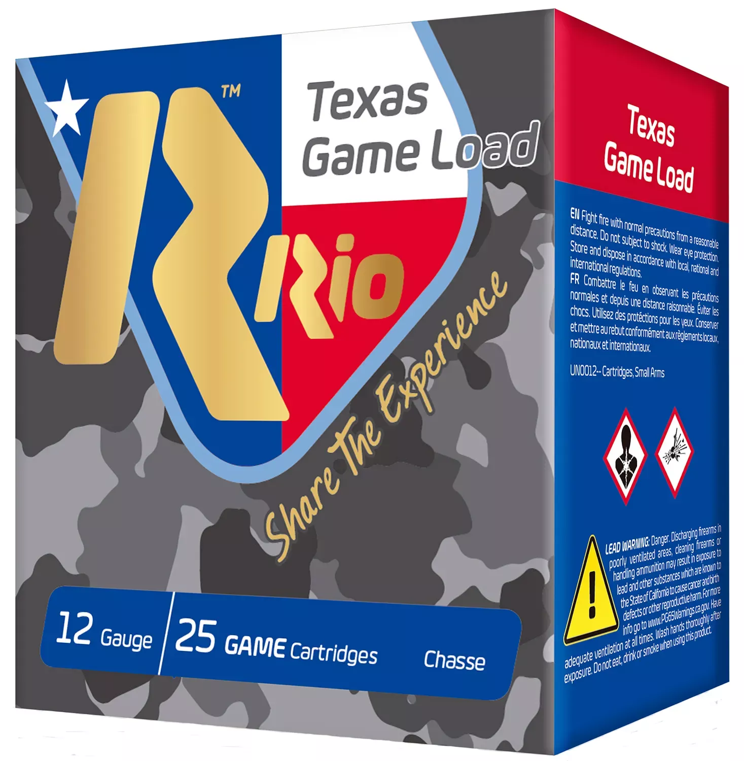 Rio Ammunition Texas Game Load High Velocity 12 GA 2.75″ 1-1/4 oz. 7.5 Shot 25/Box