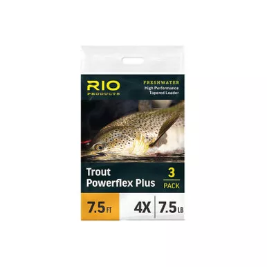 RIO PRODUCTS POWERFLEX PLUS LEADERS Black 6X