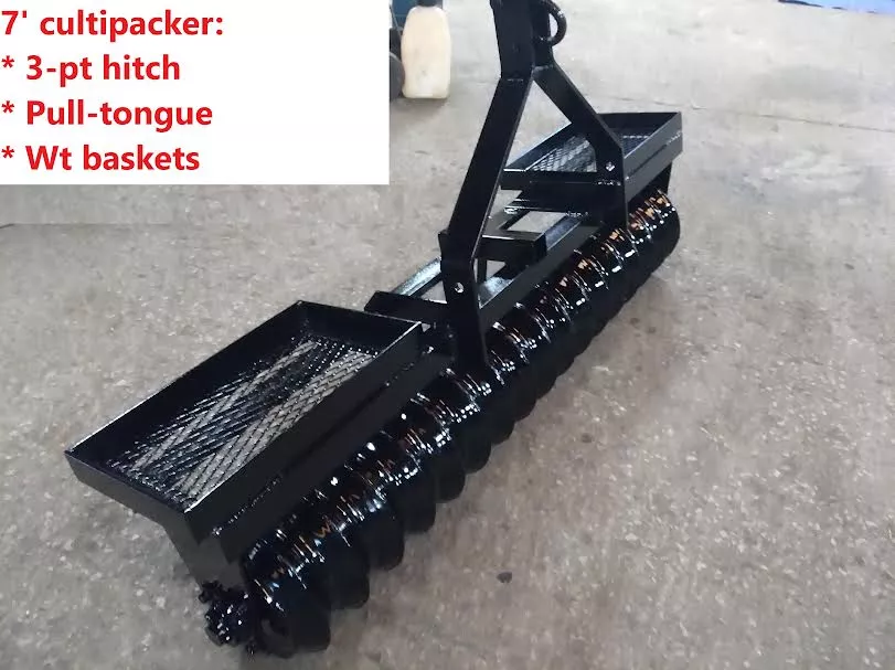 Ripping It Outdoors 7′ Cultipacker | Width 84″ | 30–45+ HP | 3-Point OR Pull Type OR Quick Attach | For Tractors