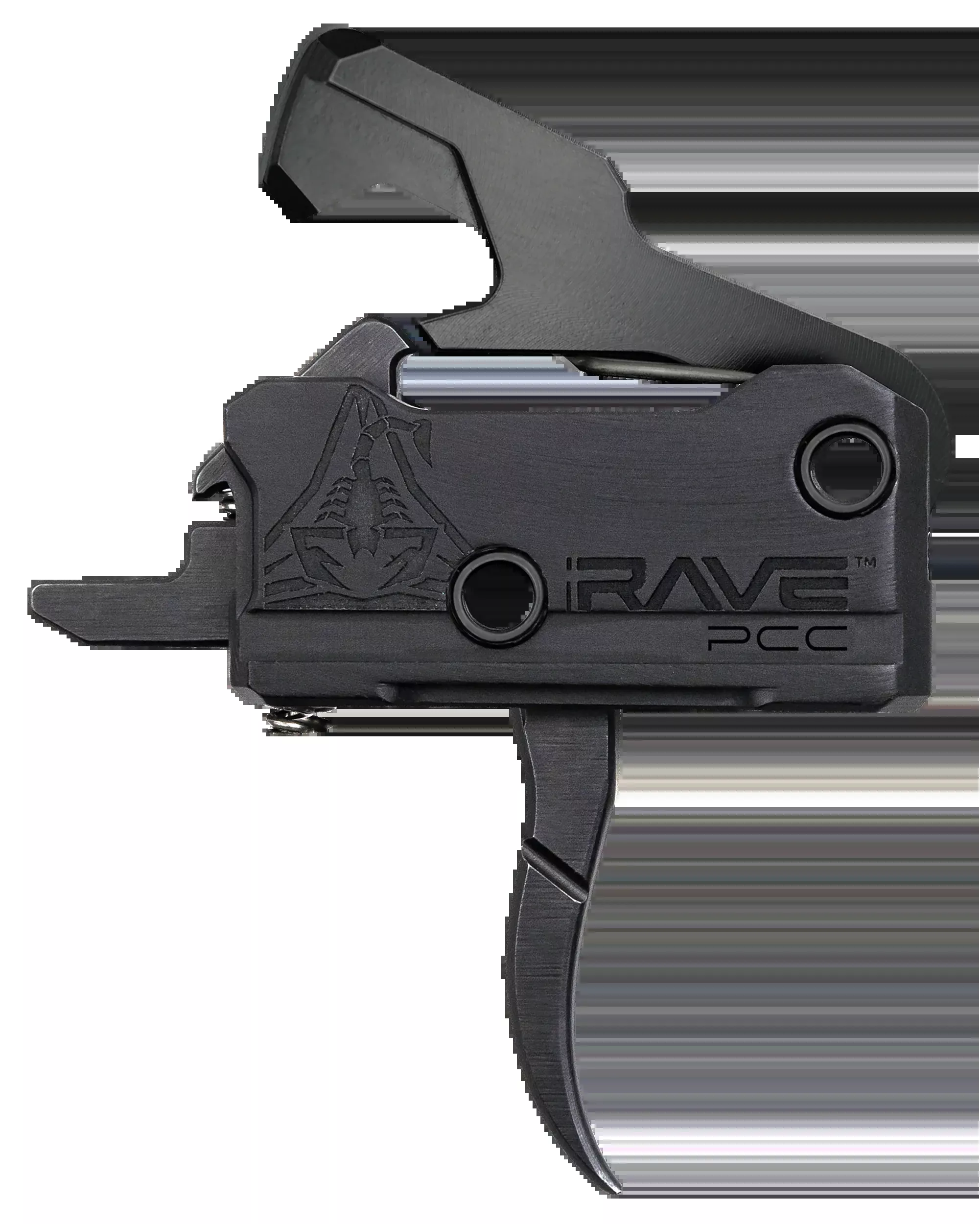 Rise Trigger Rave Pcc Curved - 3.5lb Ar-15 W/anti Walk Pins
