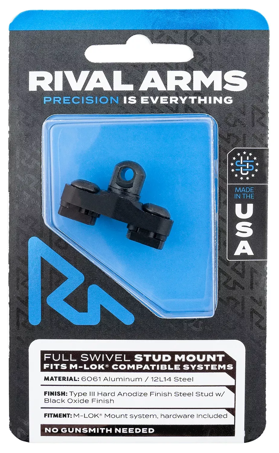 Rival Arms Full Swivel Stud Mount for M-LOK Mount System
