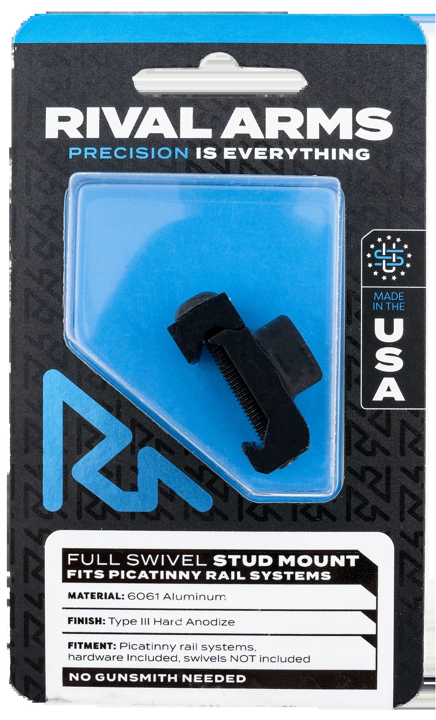 Rival Arms Full Swivel Stud Mount, Rival Ra-ra92m2b Picatinny Swivel Mnt Full Rot