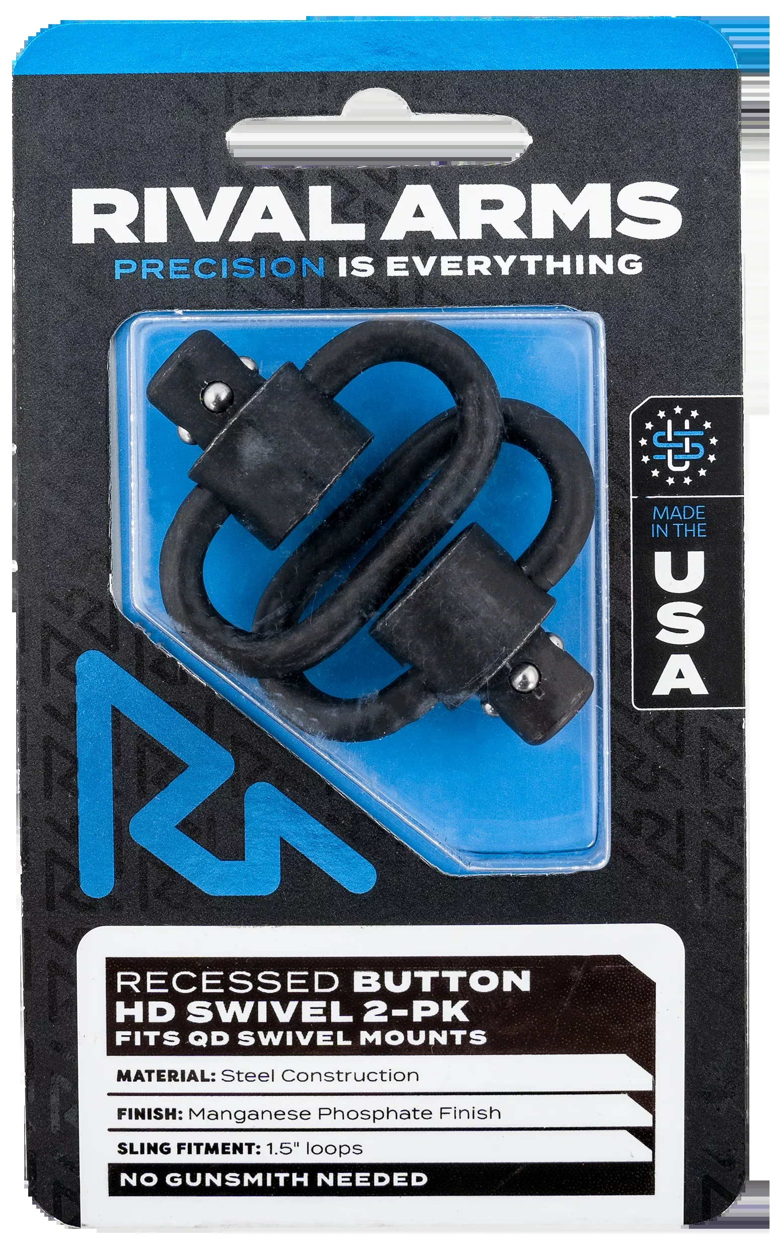 Rival Arms Hd Swivel Set, Rival Ra-ra92s2a Quick Detach Fl Swivel Set