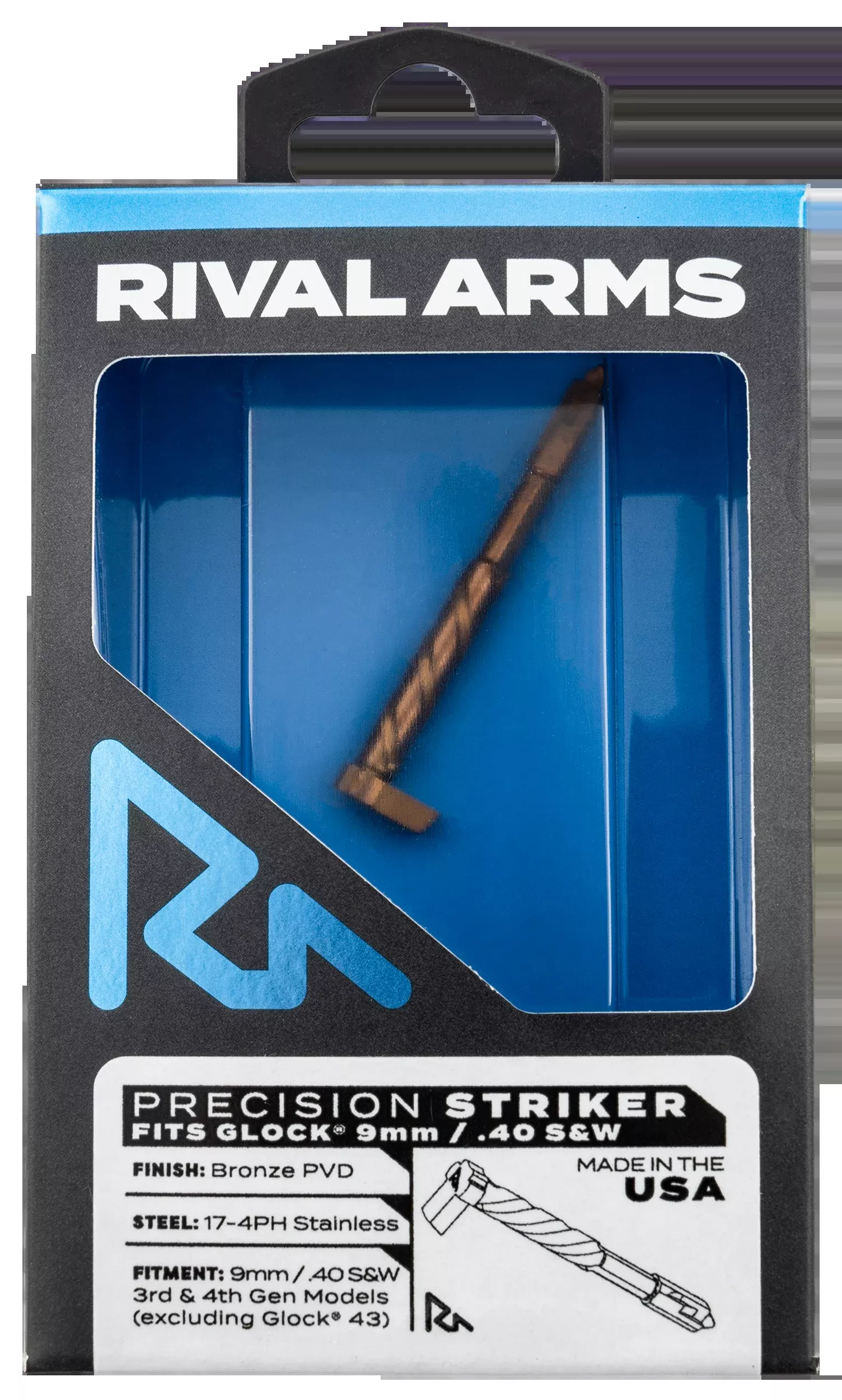 Rival Arms Precision Firing - Pin For Glock 9mm/40 Bronz Pv!