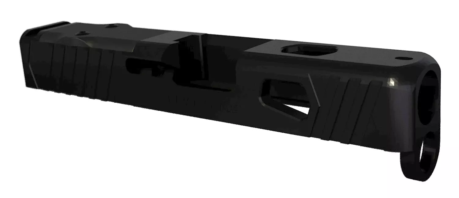Rival Arms Precision Slide A1 fits Glock 26 Gen3-4 Docter Cut Black QPQ Case Hardened 17-4 Stainless Steel