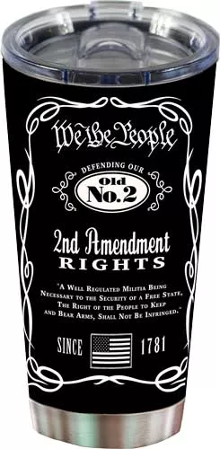 Rivers Edge 20oz Tumbler W/lid - We The People 2a Black/ss