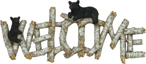 Rivers Edge Birch Bear Welcome – Plaque