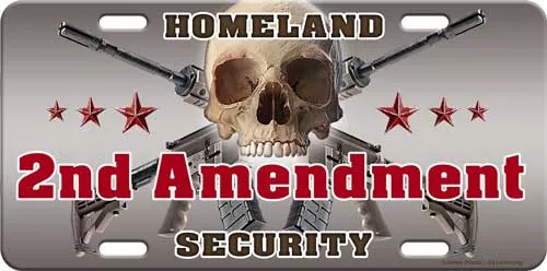 Rivers Edge License Plate – 2nd Amendment