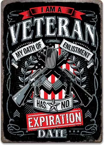 Rivers Edge Sign 12″x17″ – “veteran Oath”