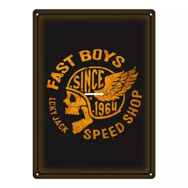 Rivers Edge Tin Sign 12in x 17in Fast Boys Speed Shop