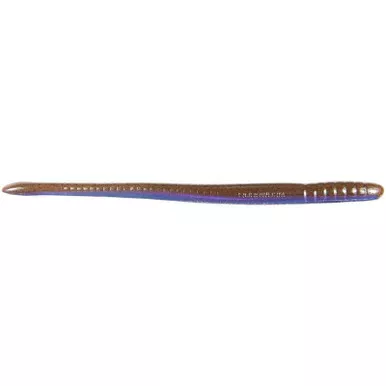 Roboworm SF-A46P Straight Tail Fat Worm 6 in. Prizm Kraw