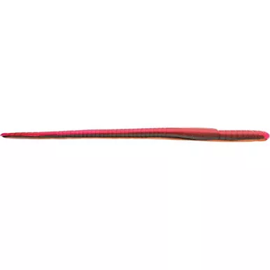 Roboworm Straight Tail Worm Soft Plastic Worm 8 pack Red Crawler 4.5"