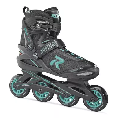 ROCES Women's Icon Black/Aqua Inline Skates (ICON-400822-00001)