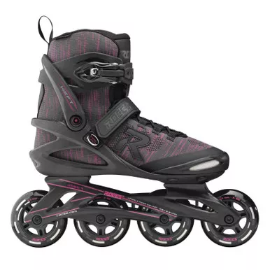 ROCES Women's Weft Thread Black/Fuchsia Inline Skates (WEFT-400877-00001)