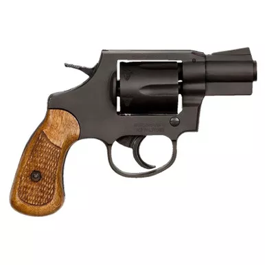 Rock Island 51283 M206 *CA Compliant Small Frame 38 Special 6rd 2" Black Parkerized Steel Barrel, Cylinder & Frame, Checkered Wood Grip, Transfer Bar Safety