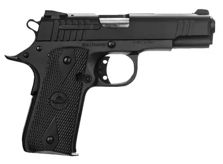Rock Island BBR Standard Compact .380ACP 3.75″ 7+1 Single Action Black Parkerized Steel Black Polymer Grips 51912