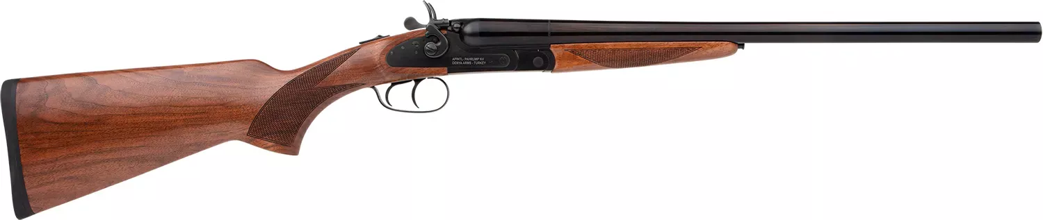 Rock Island Side By Side12 Gauge 24" 2rd 3" Black Anodized Aluminum Rec/Barrel Walnut Fixed Stock Right Hand (Full Size) Double Barrel Includes 3 Chokes