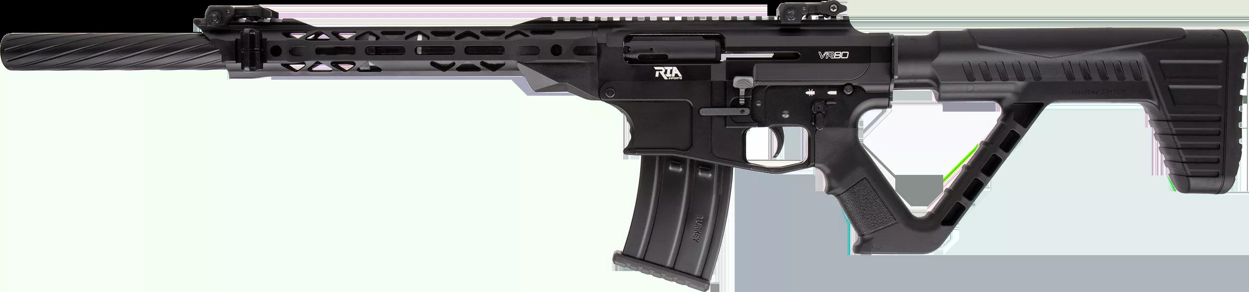 Rock Island VR80LH VR8012 Gauge 3″ 20″ 5+1 Black Anodized Rec Black Fixed Thumbhole Stock Left Hand