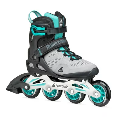 ROLLERBLADE Women's Macroblade 80 Gray/Teal Blue Inline Skates (86B0751460HF01)
