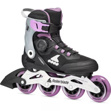 ROLLERBLADE Women's Macroblade 84 BOA Black/Lavender/Blue Star Inline Skates (86B0760080NZ06)