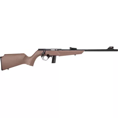 Rossi RB22L1611FDE RB22 Compact 22 LR 10+1, 16" Matte Black Button Rifled Free Floating Steel Barrel, Matte Black Stainless Steel Receiver, Flat Dark Earth Monte Carlo Stock, Right Hand