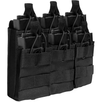 ROTHCO MOLLE Open Top Six Rifle Mag Pouch
