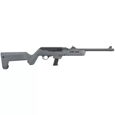 Ruger 19130 PC Carbine 9mm Luger 17+1 16.10" Threaded/Fluted Barrel, Type III Hard Coat Anodized Aluminum Alloy Receiver, Stealth Gray Magpul PC Backpacker Stock, Optics Ready