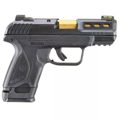 Ruger Exclusive 15+1 Rnd 380 ACP Black/Gold Barrel