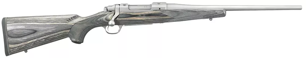Ruger Hawkeye Laminate Compact Bolt 223 Rem Rifle 16.5" Laminate with Stainless Steel 17107