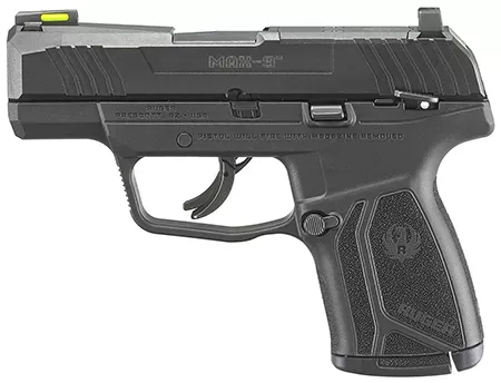 Ruger Max-9 9mm 3.20″ 10+1 Black Nylon Frame Black Oxide Slide/Barrel Optic Ready 3501