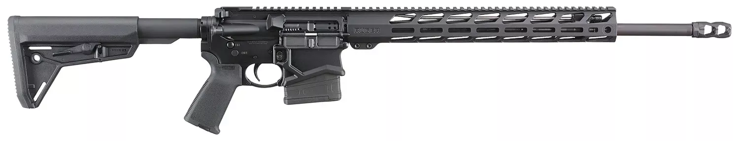 Ruger SFAR State Compliant 308 Win 20″ 10+1 Alum Rec M-LOK Handguard Adj Syn Stock 2-Stage Trigger Brake Rail Black 5615