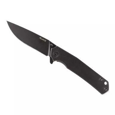 RUIKE 420 SS Black Folding Knife (P801-SB)