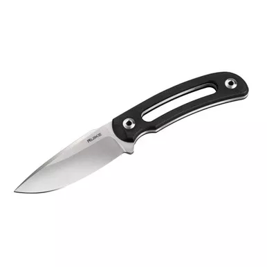 RUIKE Hornet 3.35in Drop Point Black Fixed Blade Knife (F815-B)