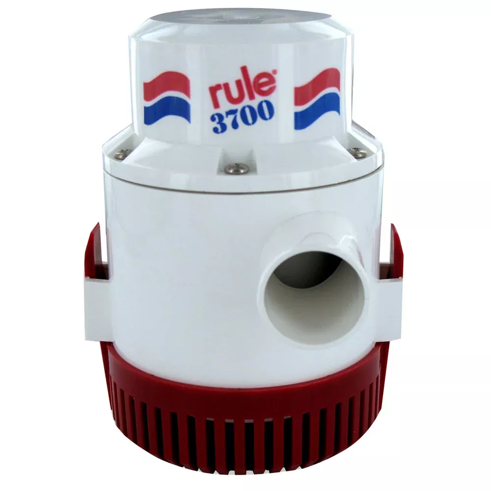 Rule Rule 3700 GPH Non-Automatic Bilge Pump w/6′ Wire [14A-6UL]