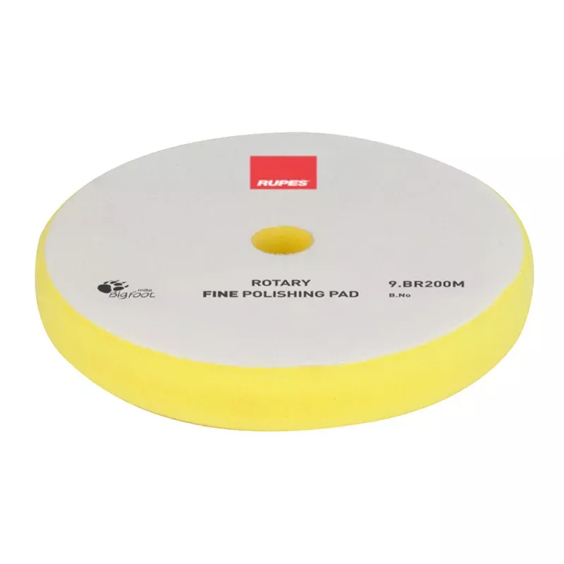 RUPES Rotary Fine Polishing Foam Pad 175/180mm – Yellow