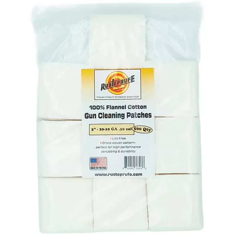 Rusteprufe 3 Flannel Cotton Cross Woven Patches 500ct