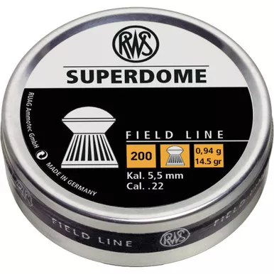 RWS 2317407 Superdome Field Line .22 Pellets, Black, 200 Count
