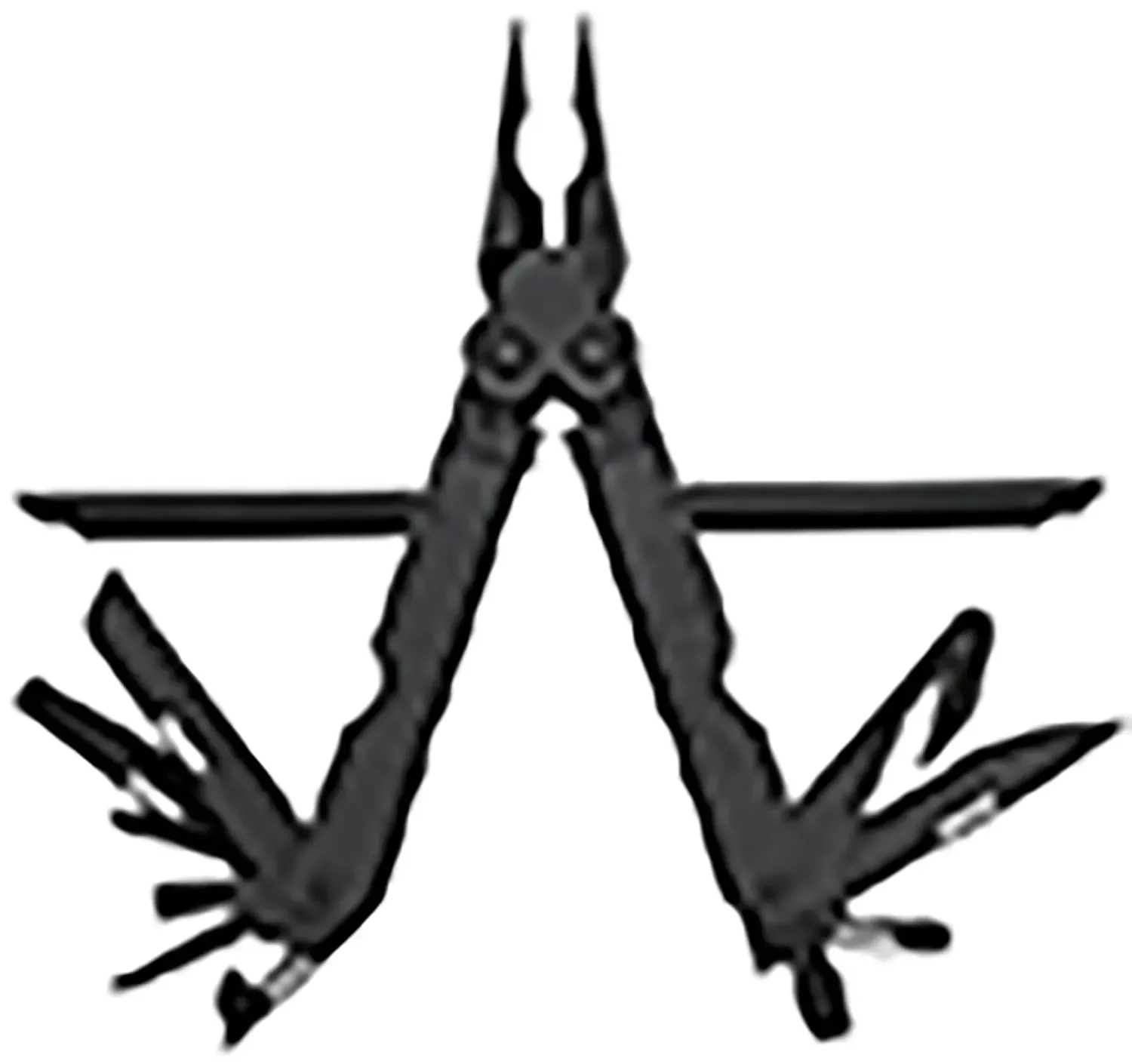 S.O.G Powerlock V-Cutter Black Oxide 420 Stainless Steel 7″ Long Features 18 Tools w/Sheath