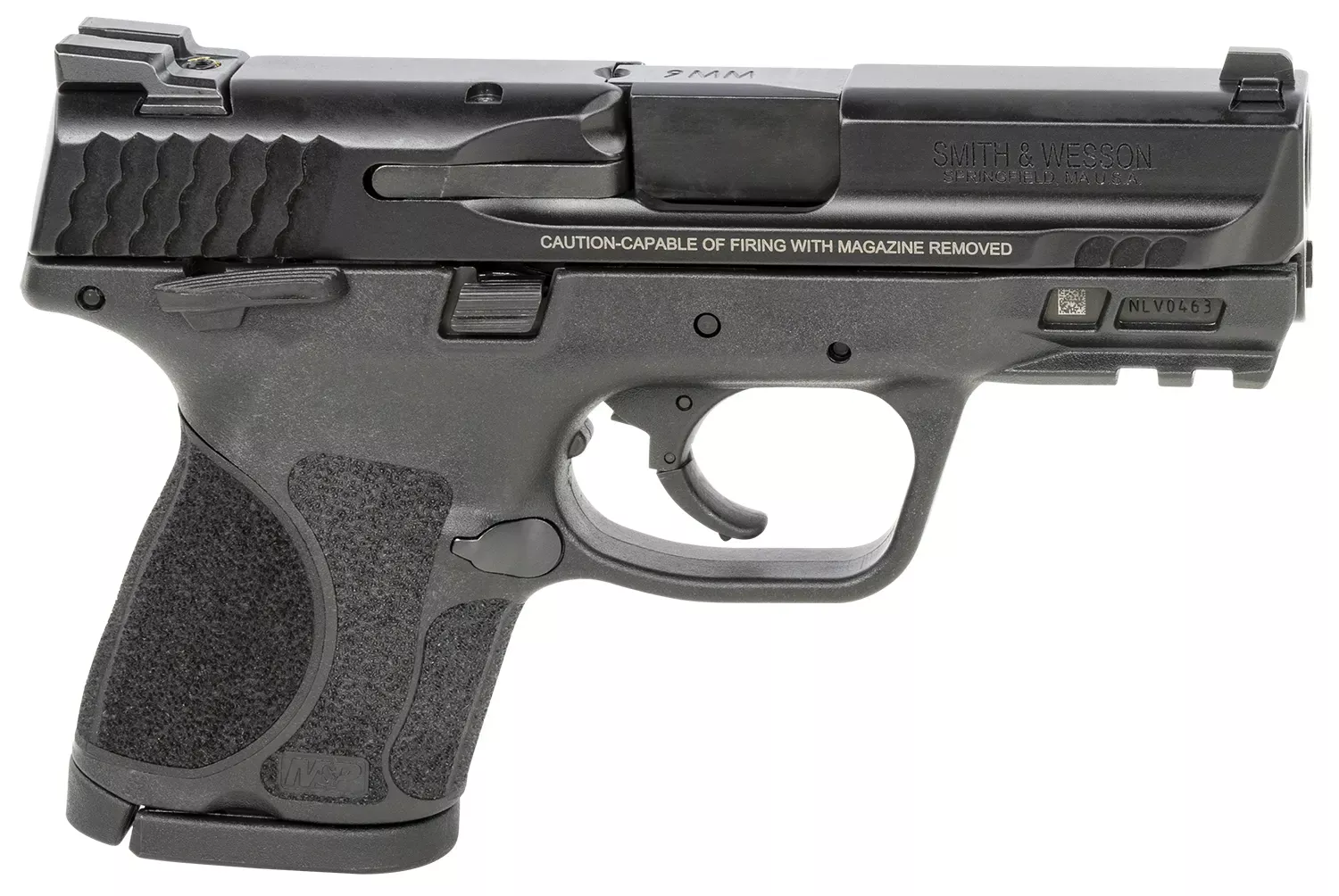 S&W M&P M2.0 w/Range Bag 9mm Luger 3.60" Black Pistol