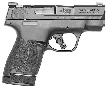 S&W M&P Shield Plus 30 Super Carry 30SC 3.1″ 13+1/16+1 Optic Ready Thumb Safety Black 13473