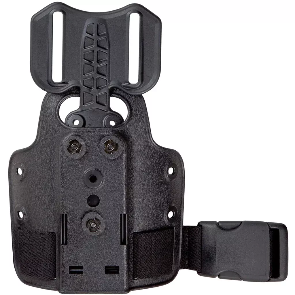 Safariland 6004 Single Strap Leg Shroud Black W/ Drop Flex Adaptor