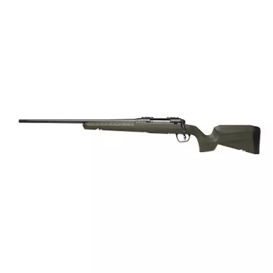Savage Arms 32130 Axis 2 Compact 7mm-08 Rem 4+1 20" Matte Black Heavy Sporter Barrel, Matte Black Drilled & Tapped Carbon Steel Receiver, Fixed OD Green Synthetic Stock, Left Hand